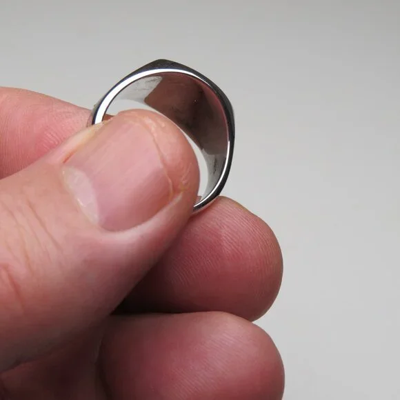*925 Sterling SilverMen's Ring for initial or name engraved